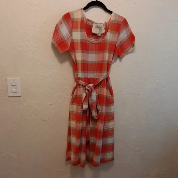 ❌️TRADED❌️ Ace & Jig Bonnie Plaid Picnic Dress XS - Picture 2 of 6